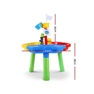 Keezi Kids Beach Sand and Water Sandpit Outdoor Table Childrens Bath